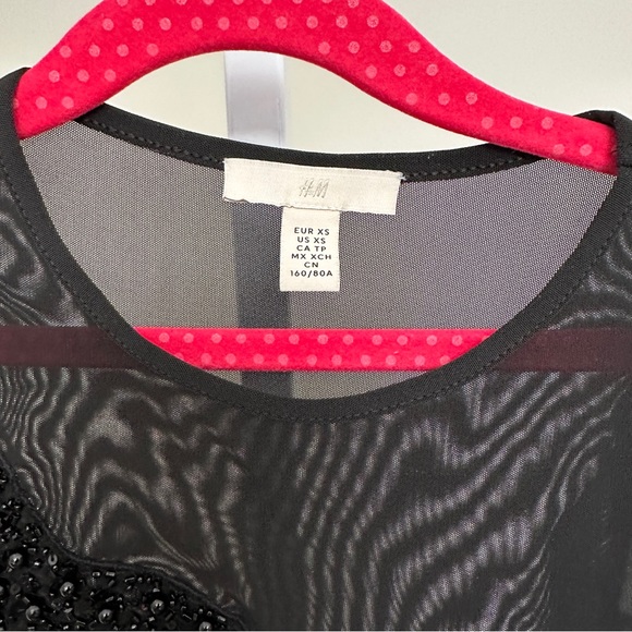 H&M Bead-detail mesh body suit size Xs - Picture 5 of 5